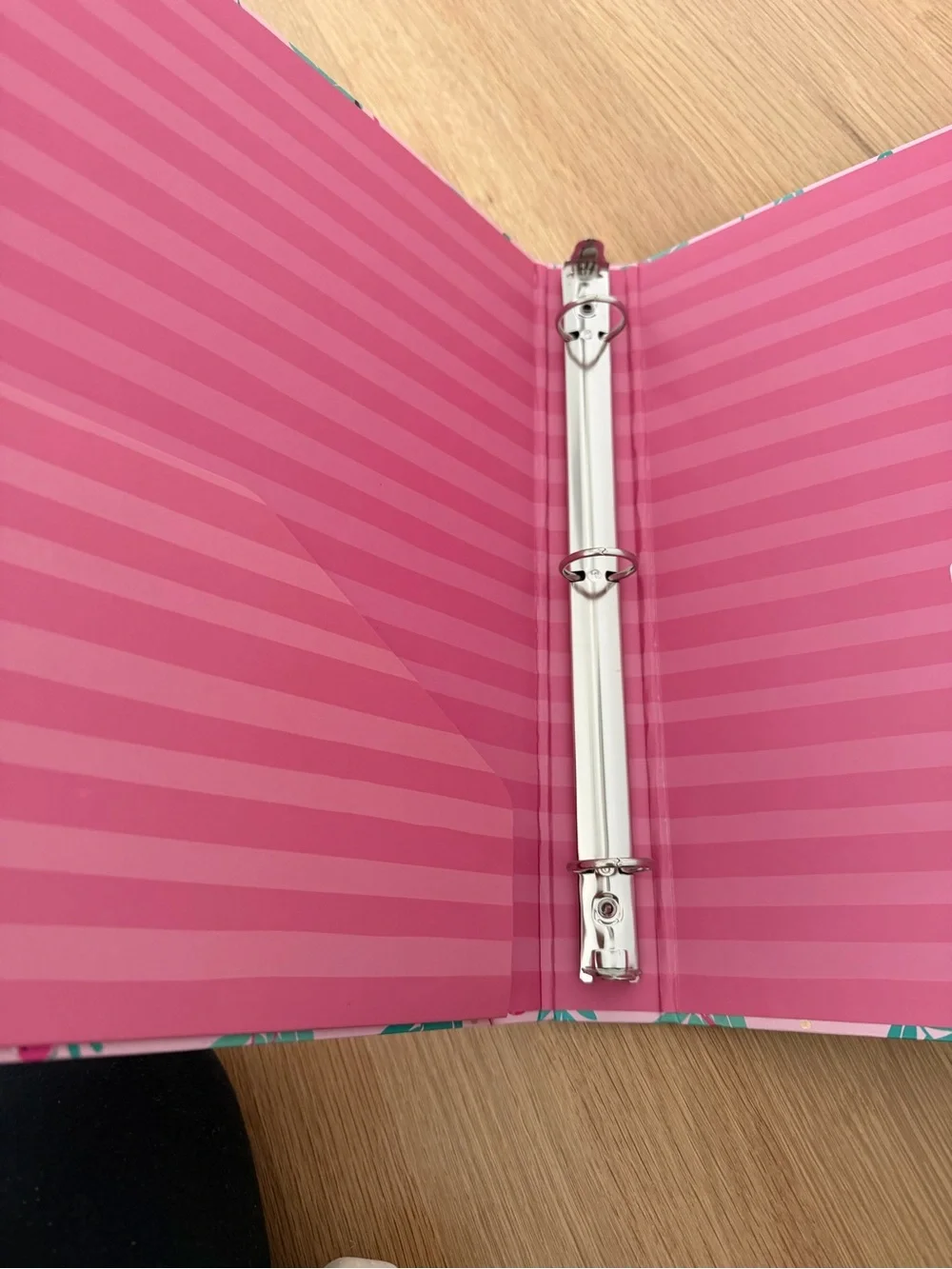 Pink Flamingo Pattern 3-Ring Binder by